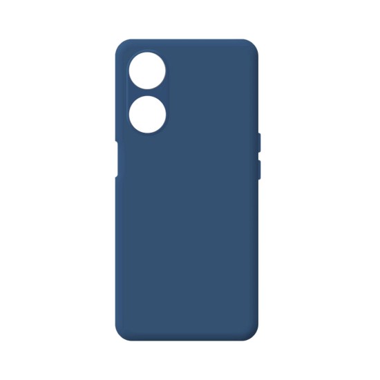 Capa de Silicone com Moldura de Câmera para Oppo A58 5G/A78 5G Azul Escuro